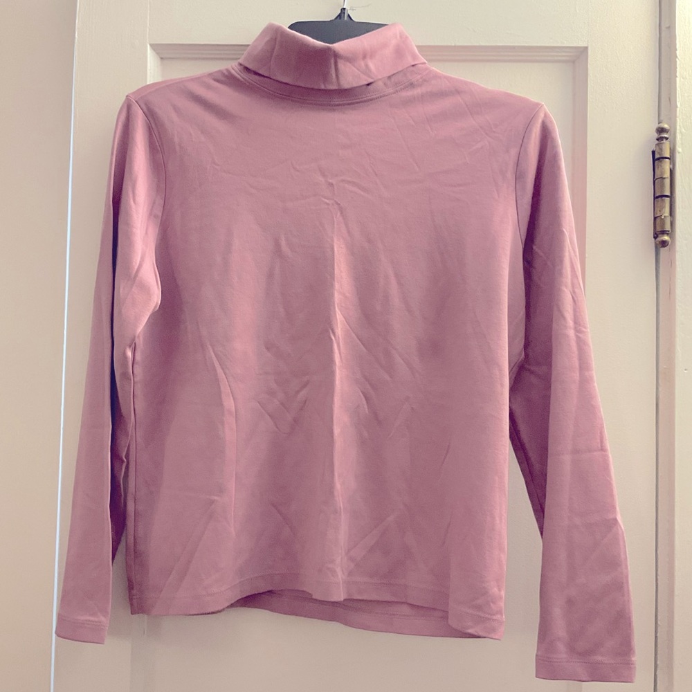 L L Bean Purple Turtleneck